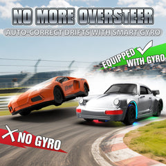 Desdoni RC drift car reaches 20 km/h for thrilling play.