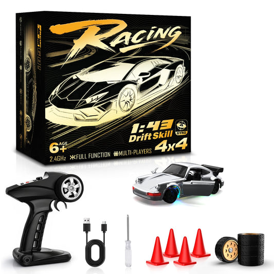 Desdoni RC drift car with gyro stabilization for smooth control.
