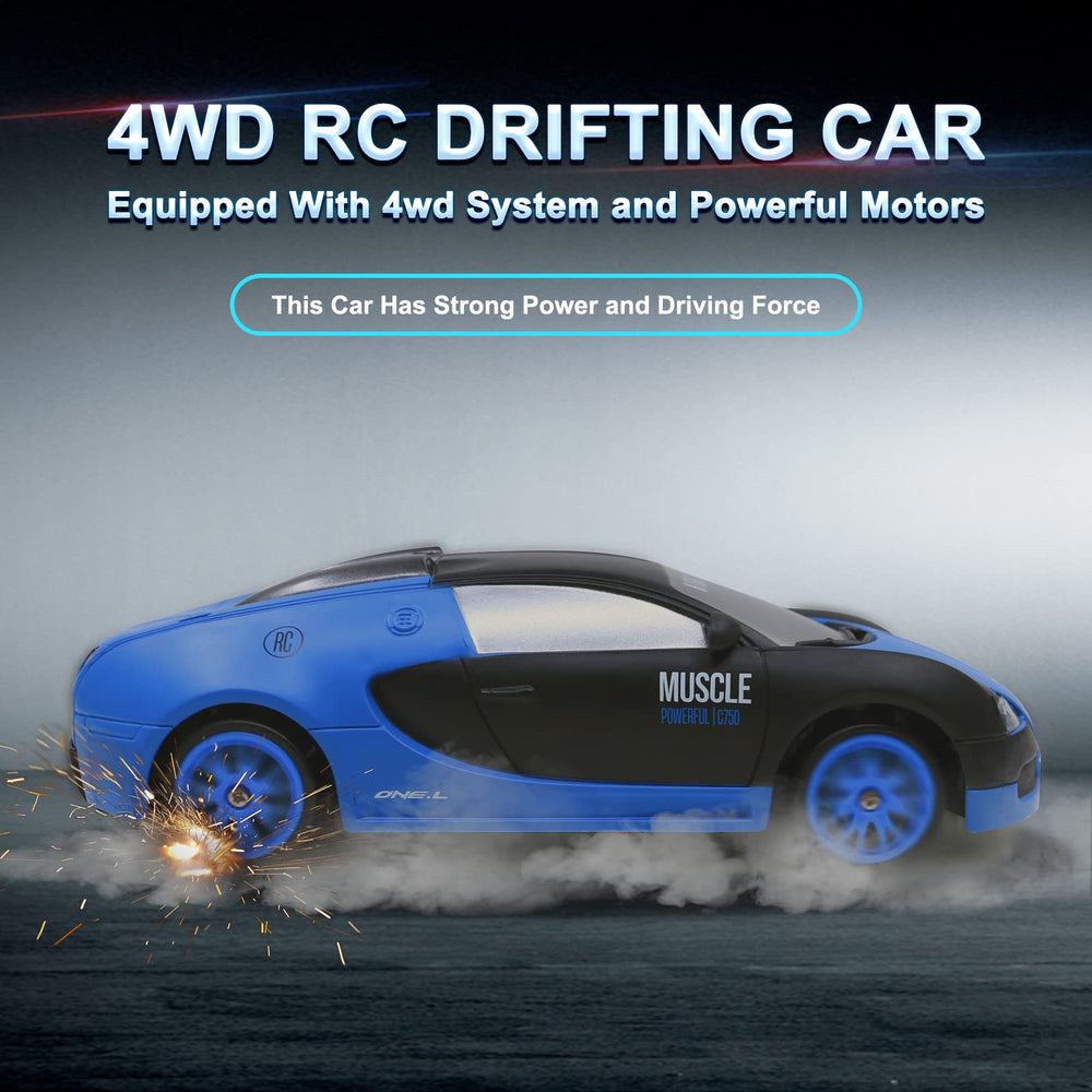 Desdoni RC drift car top view highlighting compact 1:24 scale design