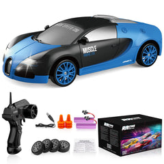 Desdoni remote drift car with front lights for night racing