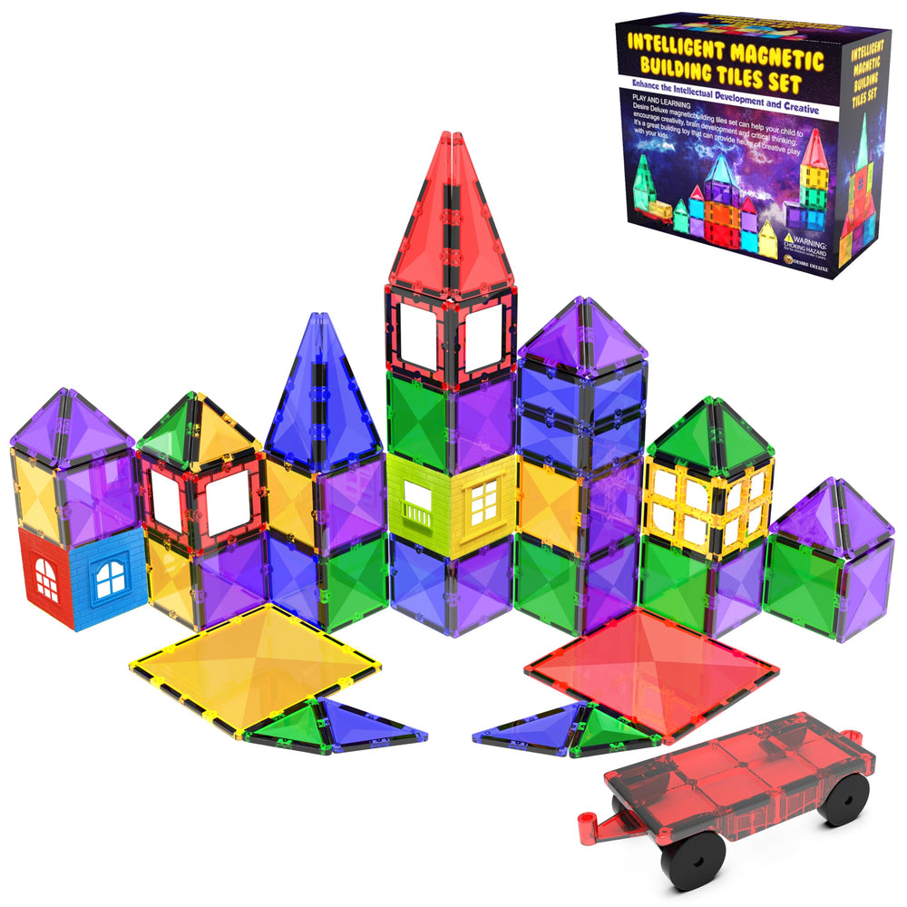 Desire Deluxe gift ready magnet tiles pack for birthdays or classrooms.