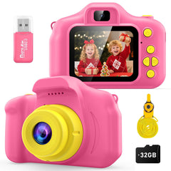 Desuccus Kids Camera pink front view ideal for beginner photographers