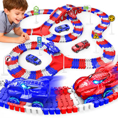 Desuccus Spider toy train set tracks layout invites imaginative play.
