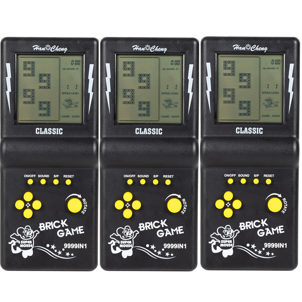 Desyeryamimi handheld brick game console with a 3-5 inch screen for portable retro fun.