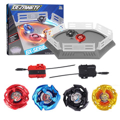 DEZAWRTY Gyro X Stadium Battling Set assembly scene showing easy setup.