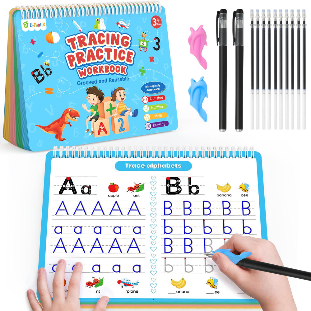 D-FantiX 4 in 1 grooved writing package for guided practice at home or classroom.