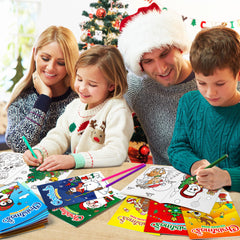 D-FantiX festive characters coloring page variety for gift-worthy activities.