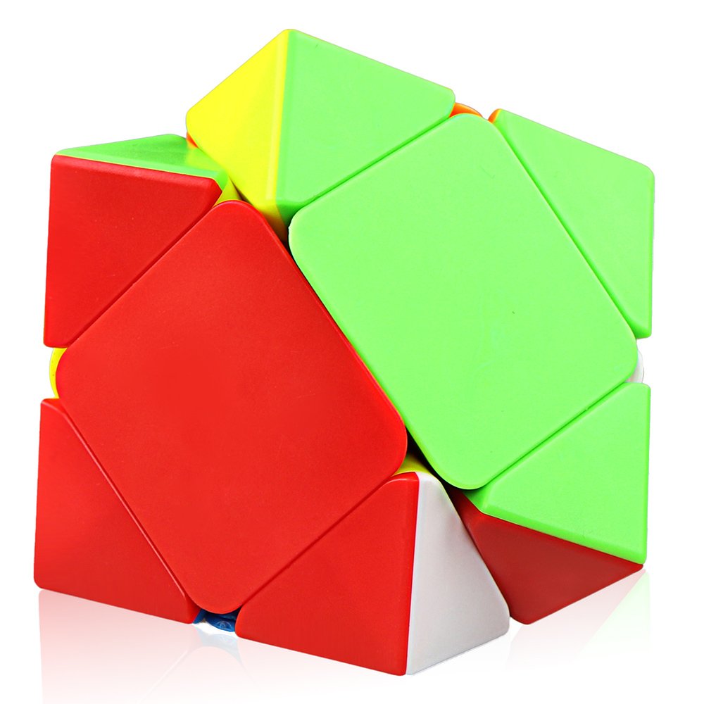 D-FantiX Skewb stickerless surface promotes durable, fade-free appearance during play