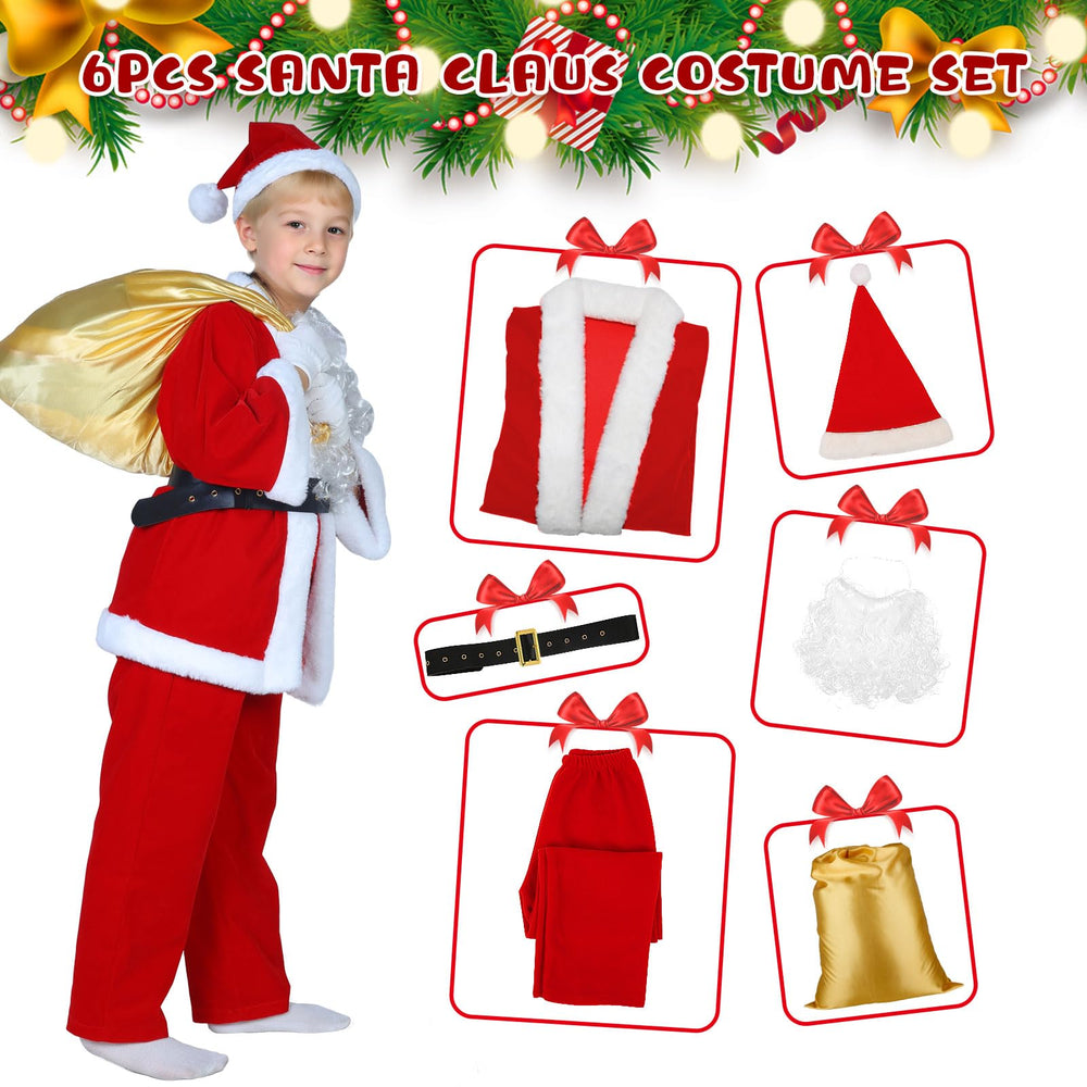 dgdgbaby Kids Santa Beard completes an authentic Claus look for events.