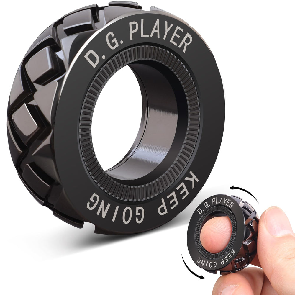D.G.PLAYER adjustable magnetic fidget ring closeup for focus and calm
