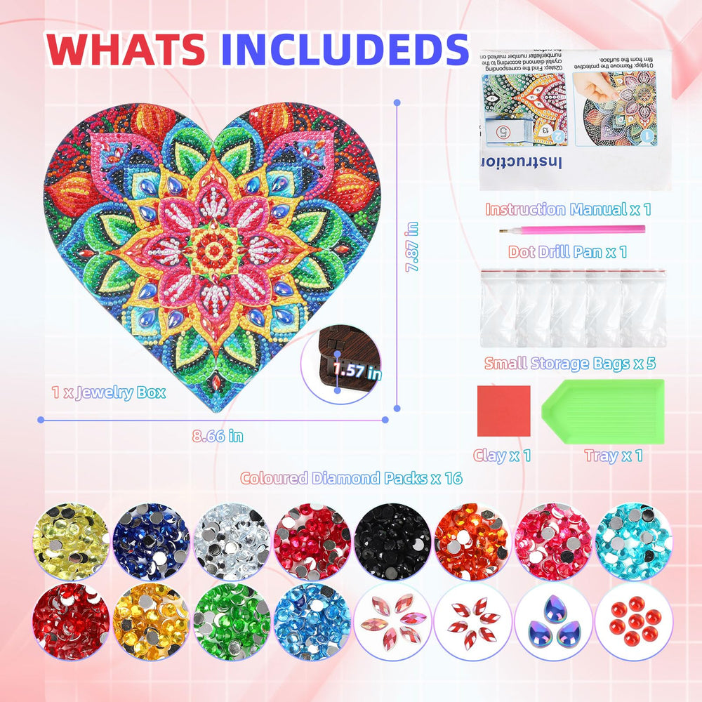 Diakud Diamond Art Kit is portable for home or travel crafting.