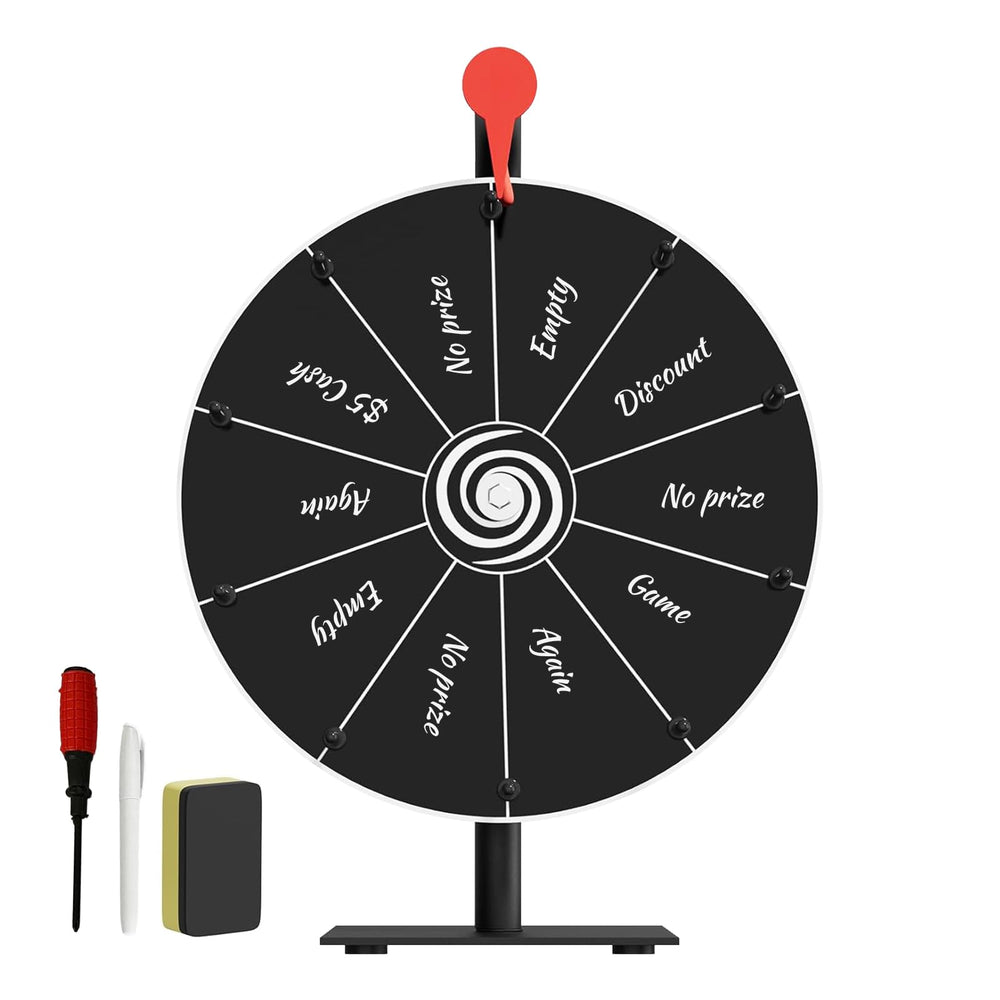 Dialorys Prize Wheel base stays steady during fast spins for reliable draws