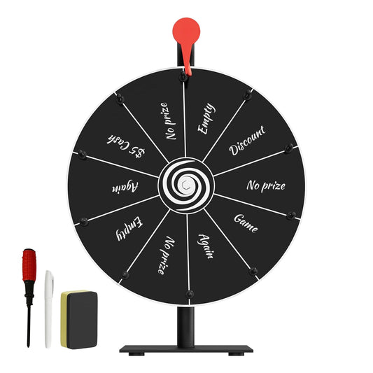 Dialorys Prize Wheel base stays steady during fast spins for reliable draws