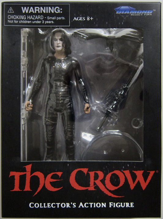 Diamond Select Toys The Crow Walgreens Exclusive figure in a standing front view for desk display.