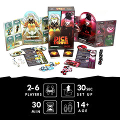 Dice Throne ability cards and tokens for tracking effects