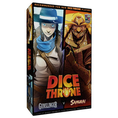 Dice Throne Gunslinger dice and tray ready for a fast duel