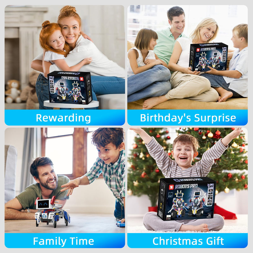 DIEBA child-friendly robot kit at home encouraging creativity.