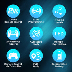 DIEBA remote controller illustrating a 65-foot range for exploration.