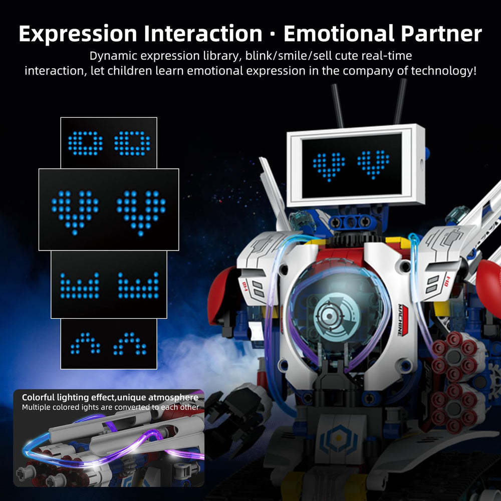 DIEBA USB-rechargeable robot with long-life battery for extended play.