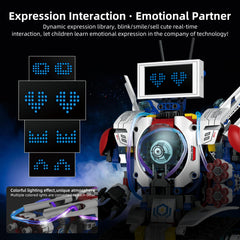 DIEBA USB-rechargeable robot with long-life battery for extended play.