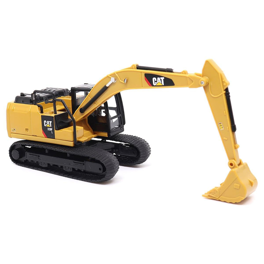 Diecast Masters 320F L PVC tracks add realistic texture.