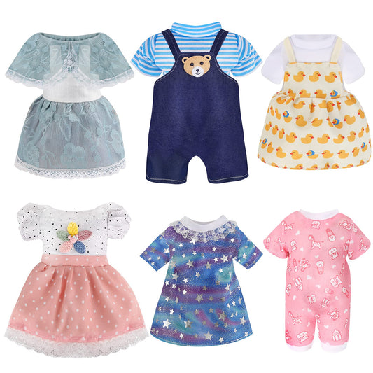 Digabi Alive-Baby doll clothes set 1: vivid outfits for 12-inch dolls inspire imaginative play