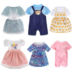 Digabi Alive-Baby doll clothes set 1: vivid outfits for 12-inch dolls inspire imaginative play