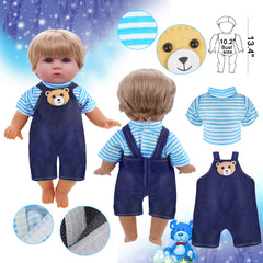 Digabi Alive-Baby doll outfits set 6: flexible fabrics ease dressing and cleaning