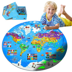 DIGOBAY glow world map puzzle night scene sparks imagination and geographic awareness