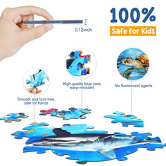 DIGOBAY smooth-edge kid-safe puzzle pieces for gentle handling