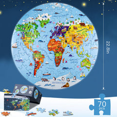 Close-up of unique puzzle pieces designed for easy matching.