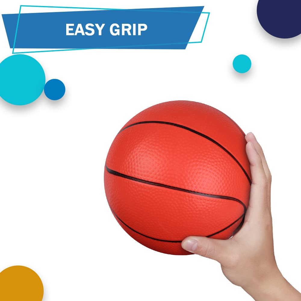 Dilabnba 6'' mini basketball over-door hoop setup for quick practice sessions.