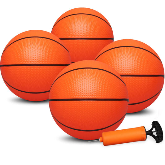 Dilabnba 8-inch mini basketball in a child's hands with improved grip.
