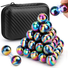 Dilabnba rainbow hematite magnets set on a desk for distraction-friendly focus