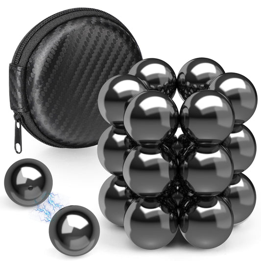 Dilabnba round hematite magnets for fidgeting and desk organization