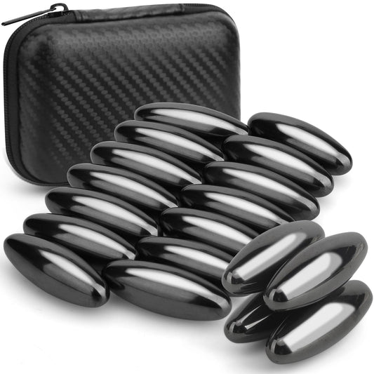 Dilabnda hematite magnet egg set packaging promotes tidy desk organization and portability.