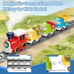 Dimoarch electric train set 8 curved tracks arranged for flexible layouts