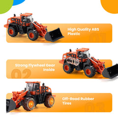 Dimoarch forklift toy truck encourages cooperative play and precise pushing.