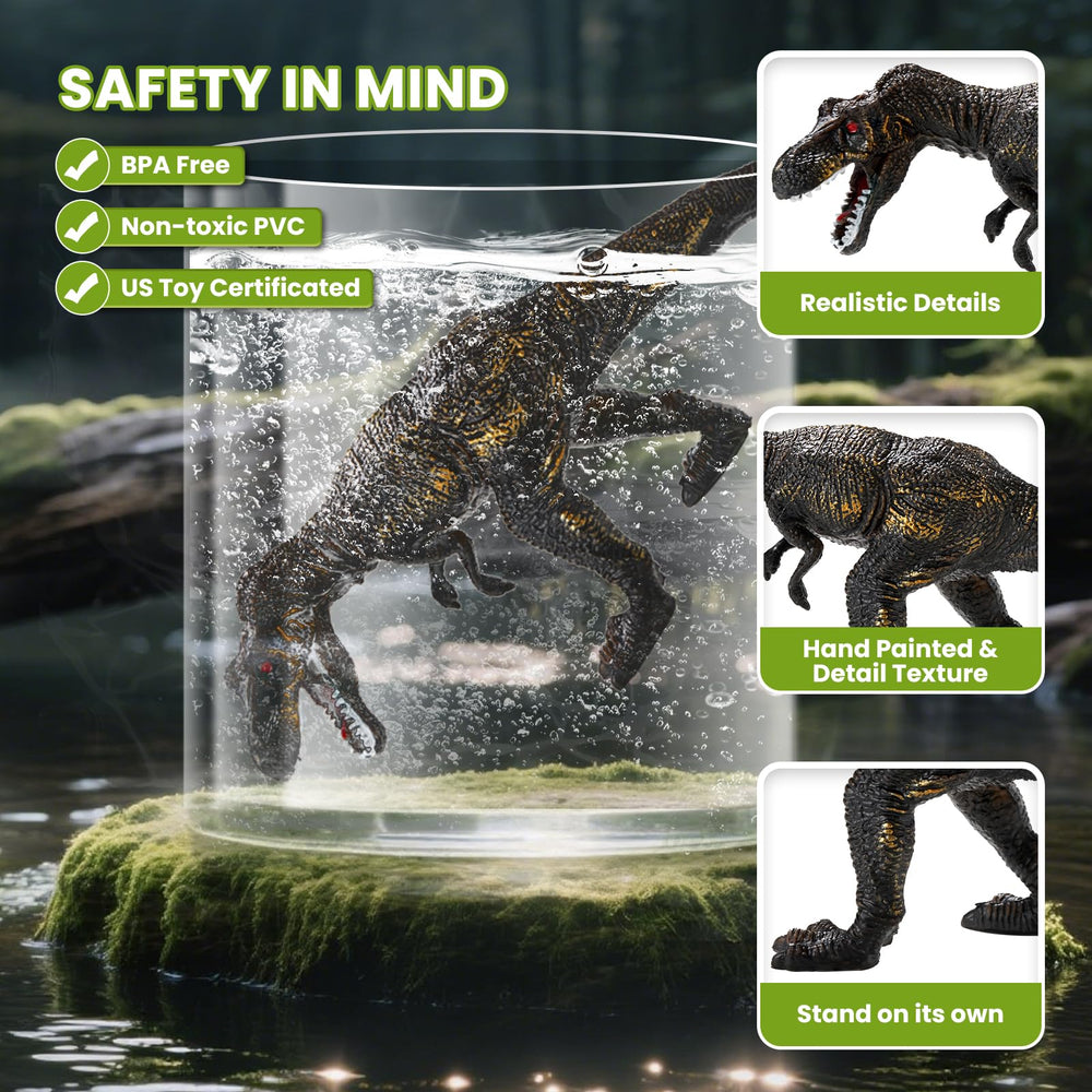 Skeletal dino figures highlight prehistoric anatomy for pretend science
