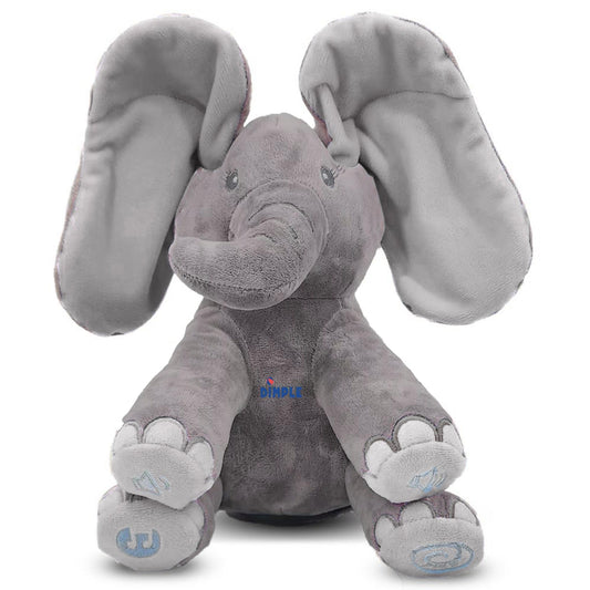 Dimple Emery elephant ears move to reveal eyes during interactive play.