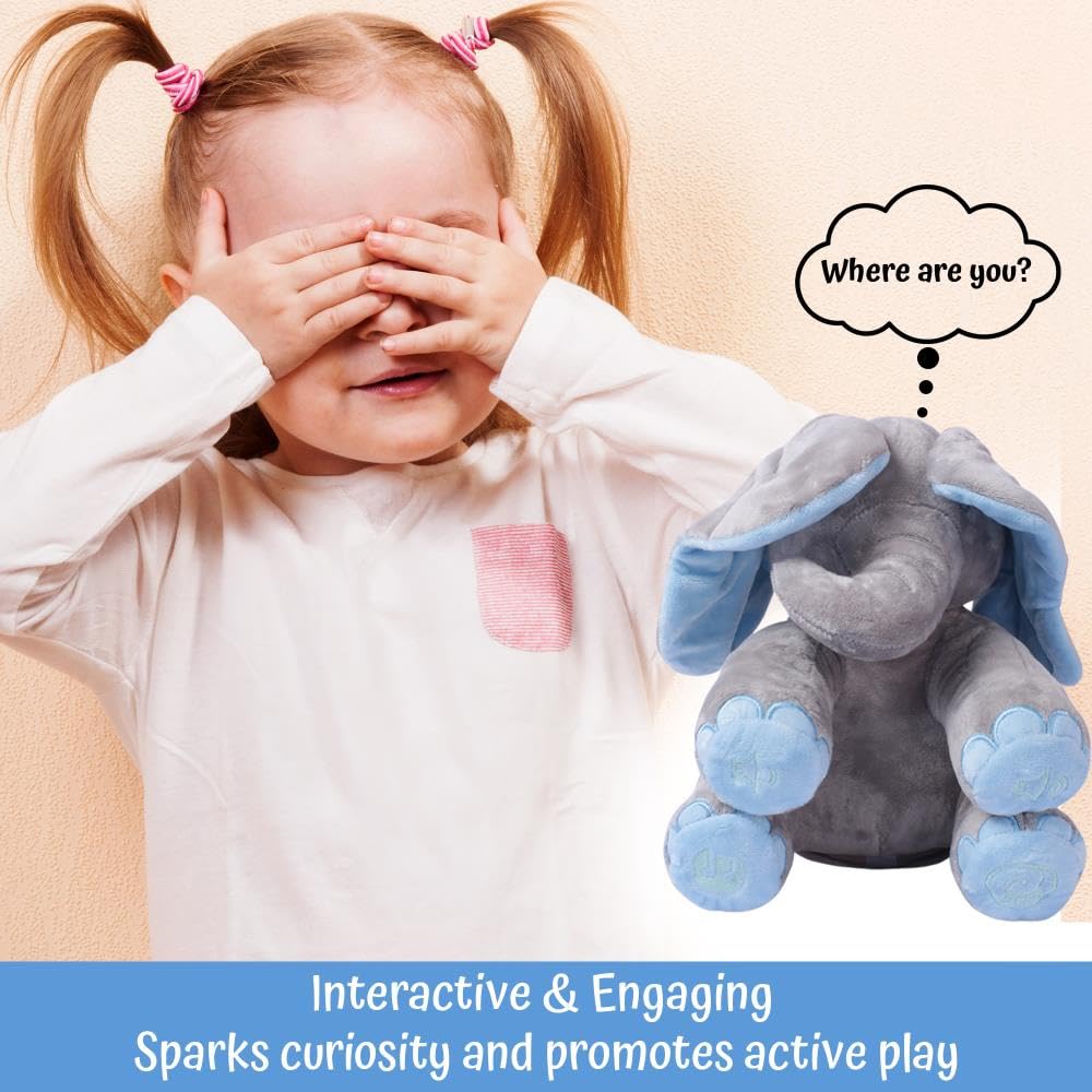 Dimple Kyle Elephant Toy travel-friendly size for car trips.