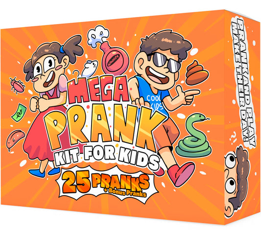 DIMROM Prank Kit box full: a big box ready for family fun and endless pranks.