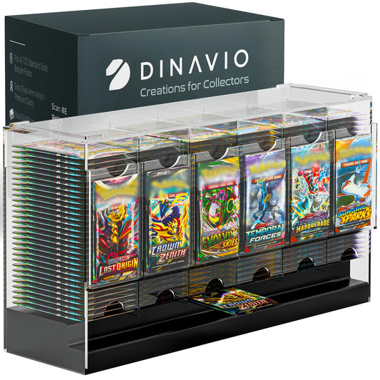 Dinavio Crafthouse 6 slot booster dispenser with black base, front view, ideal for neat display.