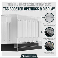 Dinavio Crafthouse clear 4mm acrylic body, durable protection for your booster packs.