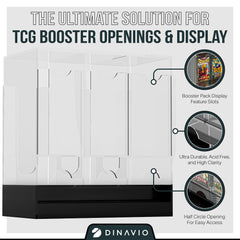 Dinavio Crafthouse durable 4mm acrylic protects booster packs.