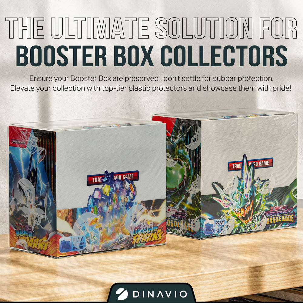 Dinavio Crafthouse closed enclosure keeps booster boxes neatly displayed.