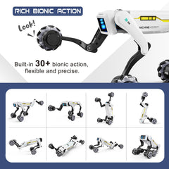 Dingdongwu Smart Robot Dog controlled by voice, remote, or programming.