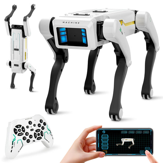Dingdongwu smart robot dog performing voice control actions for engaging home play