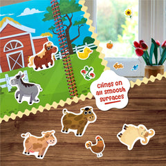 DINO MINI Stick4Ever Farm jelly stickers pack designed for reuse.