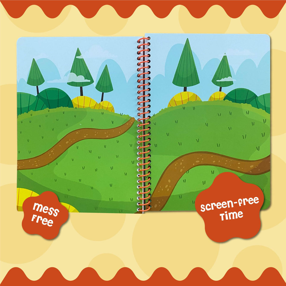 DINO MINI Stick4Ever seven-scene sticker book for imaginative fun